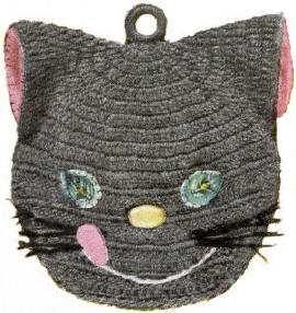 Kitten Trivet or Pot Holder Crochet Pattern