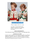 Girls Cardigan & Vest with Kittens & Flower Pots Knitting Pattern Sz 3-5
