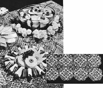 Lacey Motif Tablecloth Crochet Pattern