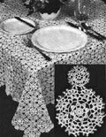 Large & Small Lacey Motifs Tablecloth Crochet Pattern