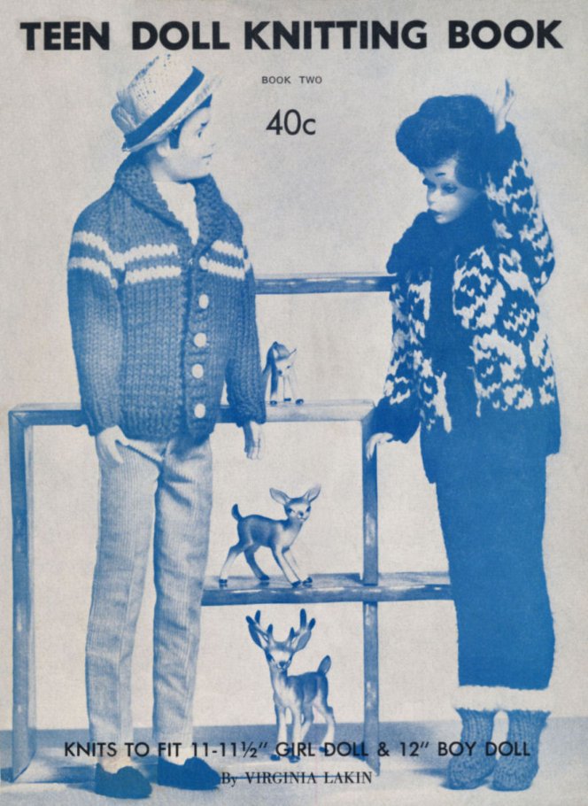 Teen Doll Barbie& Ken Knitting Patterns Book