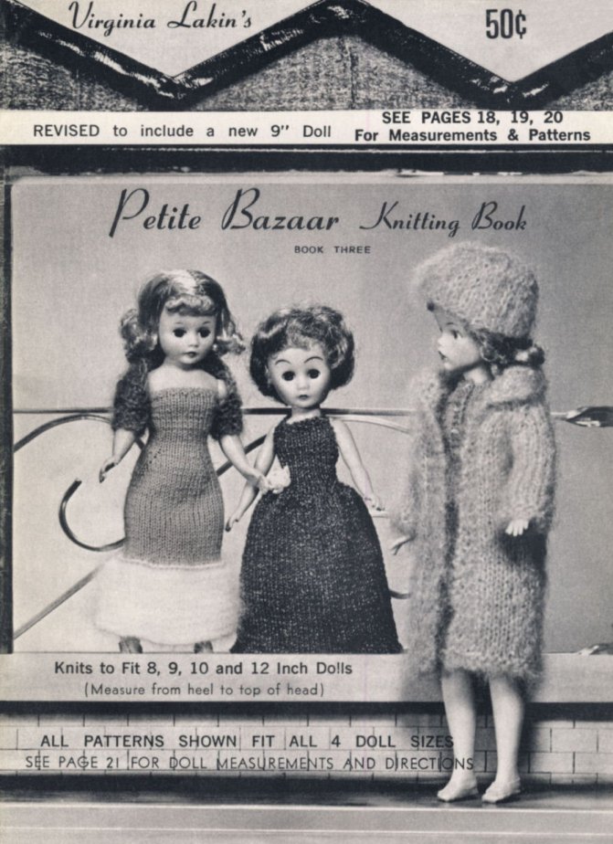 Petite Bazaar Doll Clothes Knitting Patterns Book