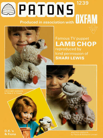 Lamb Chop Hand Puppet Kitting & Crochet Pattern