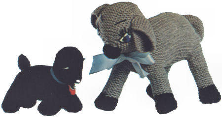 Lamb & Mini Lamb Stuffed Toys Knitting Pattern