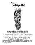 Misses & Child's Poncho Knitting Pattern