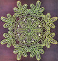 Laurel Leaves Doily Crochet Pattern 19"