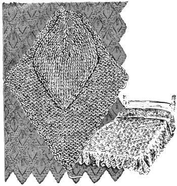 Leaf Motif Bedspread Knitting Pattern