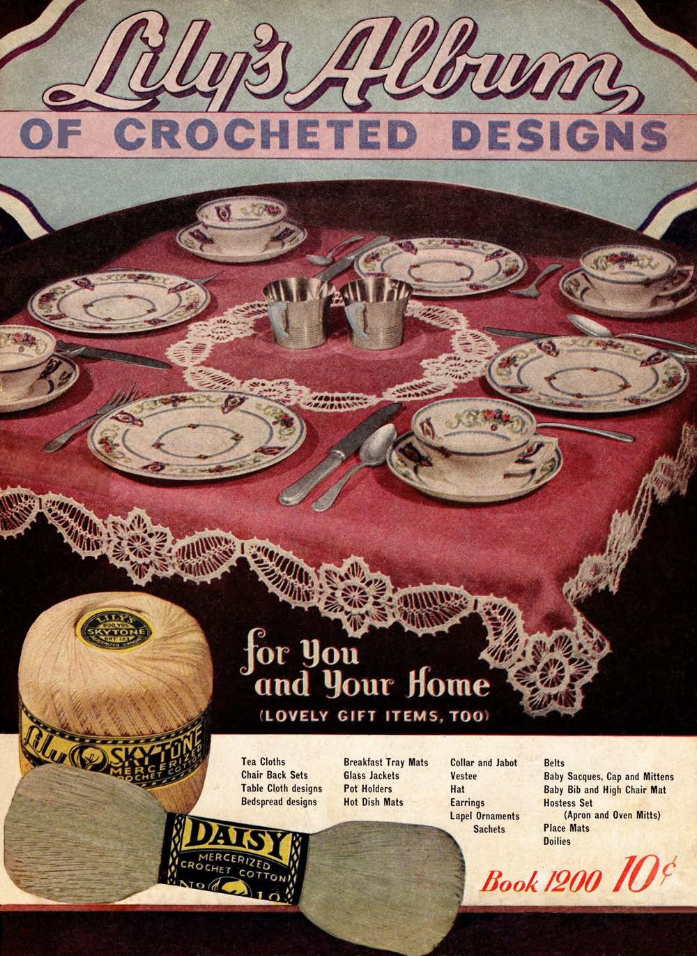 Lily's Album of Crocheted Designs Vintage Crochet Patterns Book