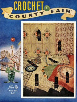 County Fair Linens Home Decor Vintage Crochet Patterns Book