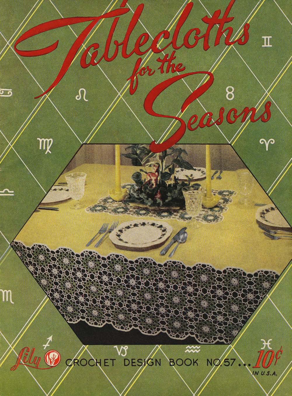 Tablecloths for the Seasons Vintage Crochet Patterns Book