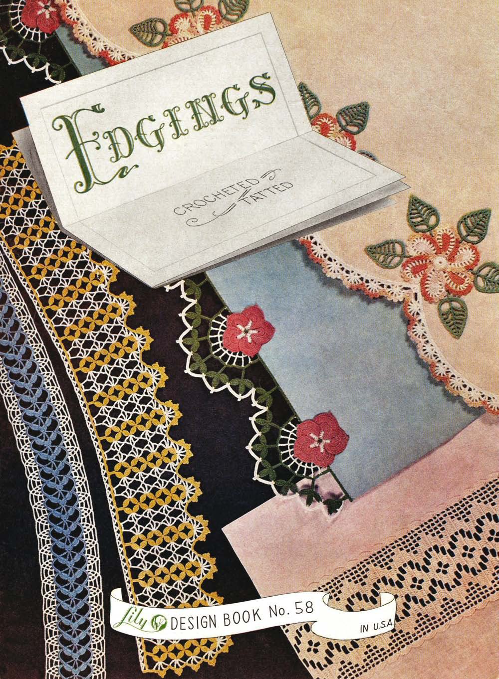 Edgings Crocheted and Tatted Vintage Patterns Book