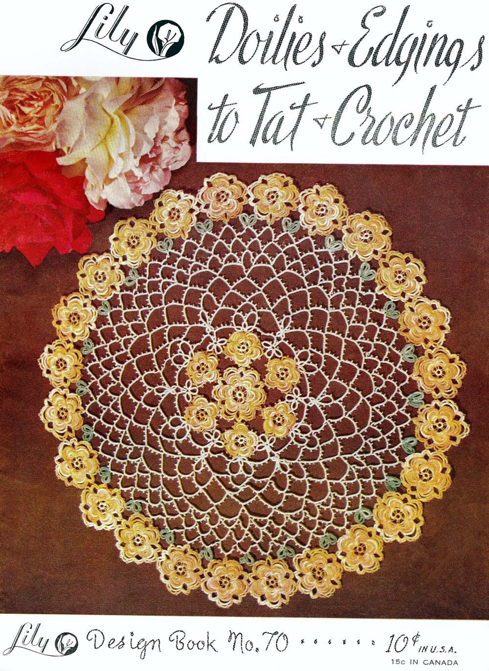 Doilies and Edgings Vintage Tatting & Crochet Patterns Book