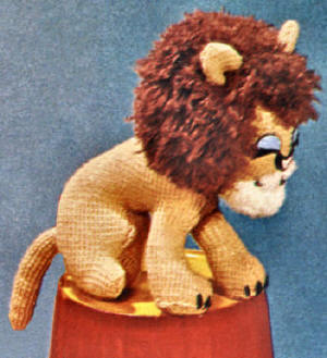 Lion Stuffed Toy Knitting Pattern
