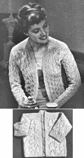 Mother & Baby Bed Jacket Sweaters Knitting Pattern 32-36