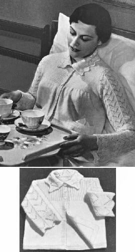 Mother & Baby Bed Jacket Sweaters Knitting Pattern 38-42