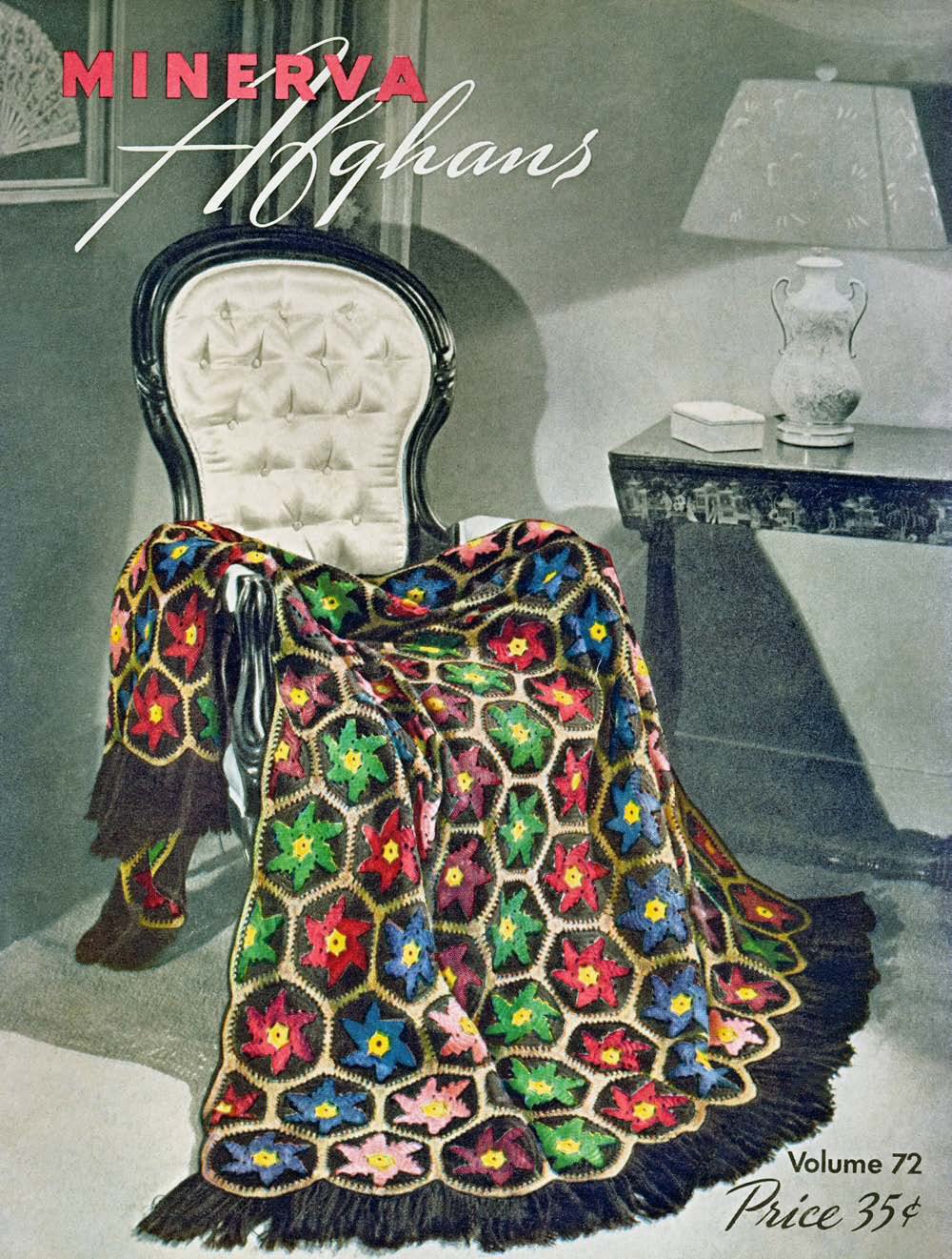 Afghans Vintage Knitting Crochet Patterns Book 72