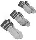 Striped Cuff Mittens Children Knitting Pattern 6-12