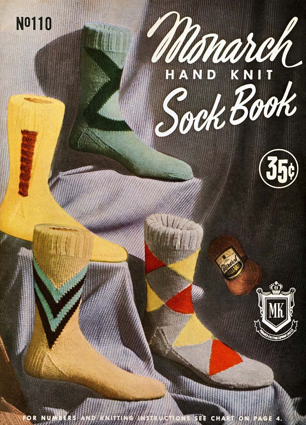 Hand Knit Sock Book 110 Vintage Knitting Patterns