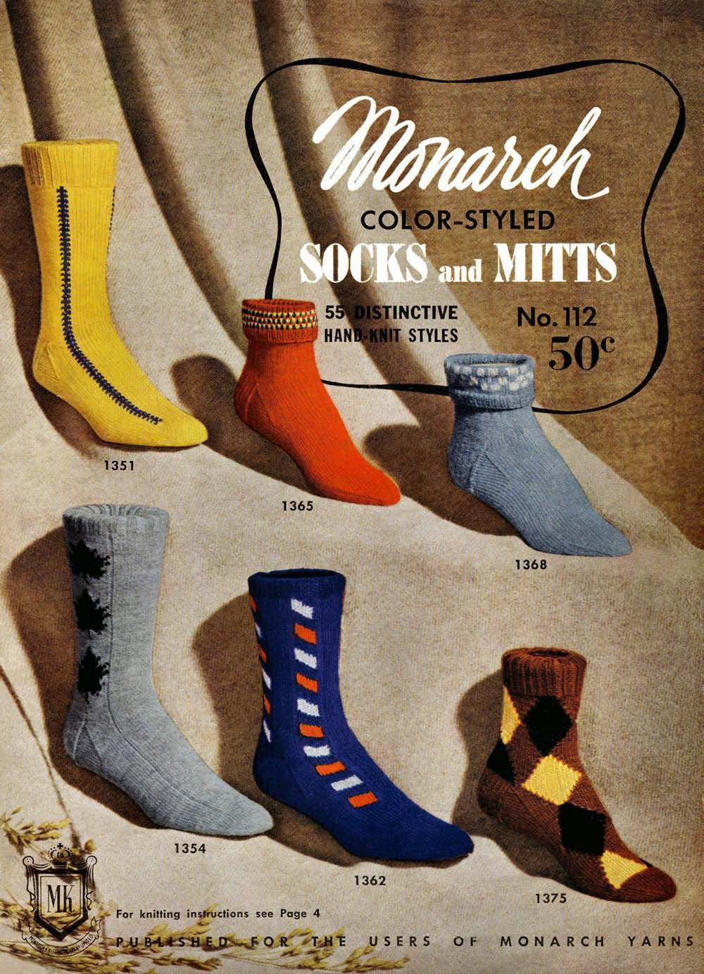 Socks and Mittens Vintage Knitting Patterns Book