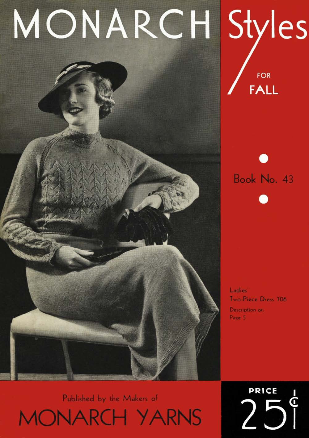 Styles For Fall Vintage Knitting Patterns Book
