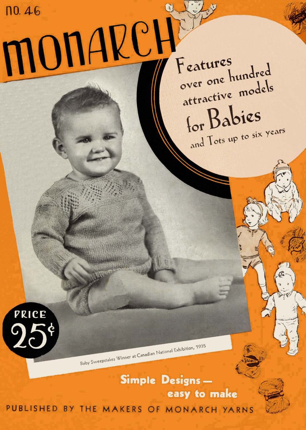 For Babies and Tots Vintage Knitting Patterns Book