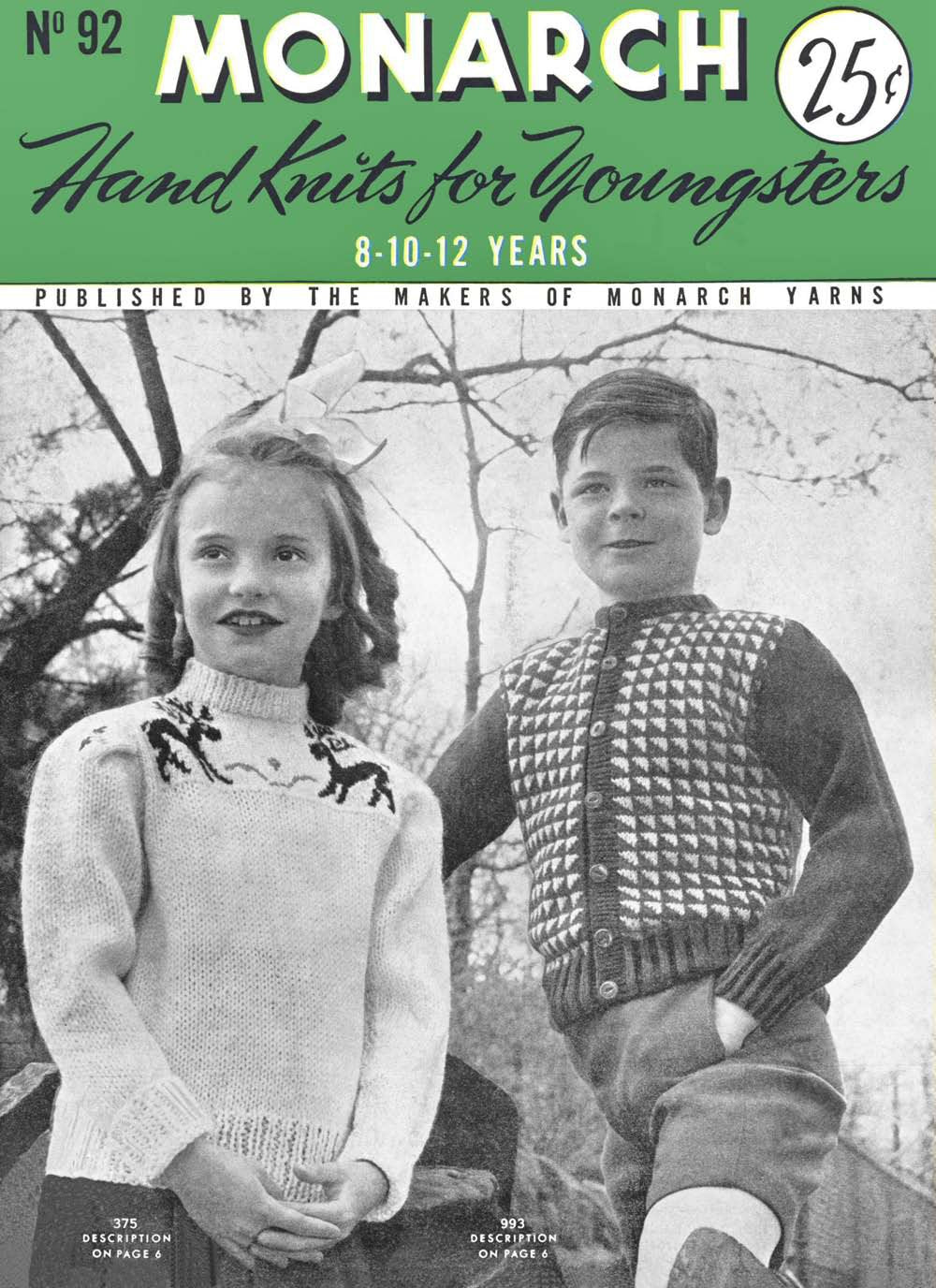 Hand Knitting for Youngsters Vintage Knitting Patterns Book