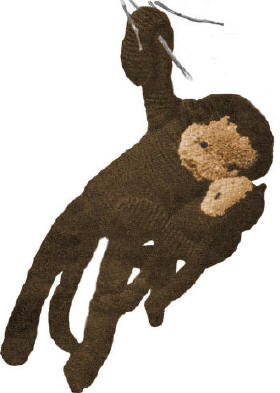 Monkey & Baby Stuffed Toys Knitting Pattern