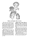 Mother & Daughter Hats Crochet Pattern