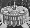 Oregon Round Tablecloth Crochet Pattern