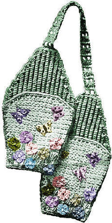 Decorated Oven Mitts Crochet Pattern