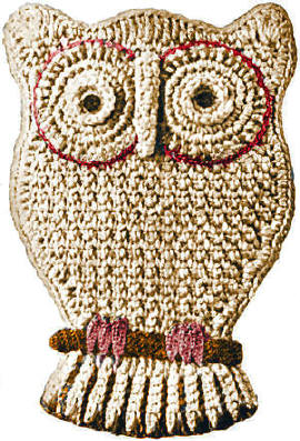 Owl Trivet or Pot Holder Crochet Pattern