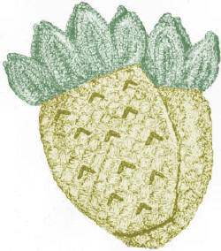 Pineapple Oven Mitts Crochet Pattern