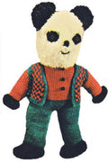 Panda Bear & Clothes Stuffed Toy Knitting Pattern