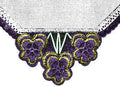 Pansy Motifs Applique & Edging Crochet Pattern