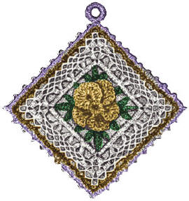 Pansy Trivet or Pot Holder Crochet Pattern