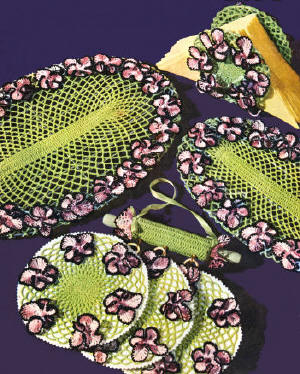 Pansy Kitchen Set Crochet Pattern