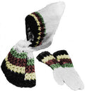 Girl's Peaked Parka and Mitts Set Knitting Pattern Sz 6
