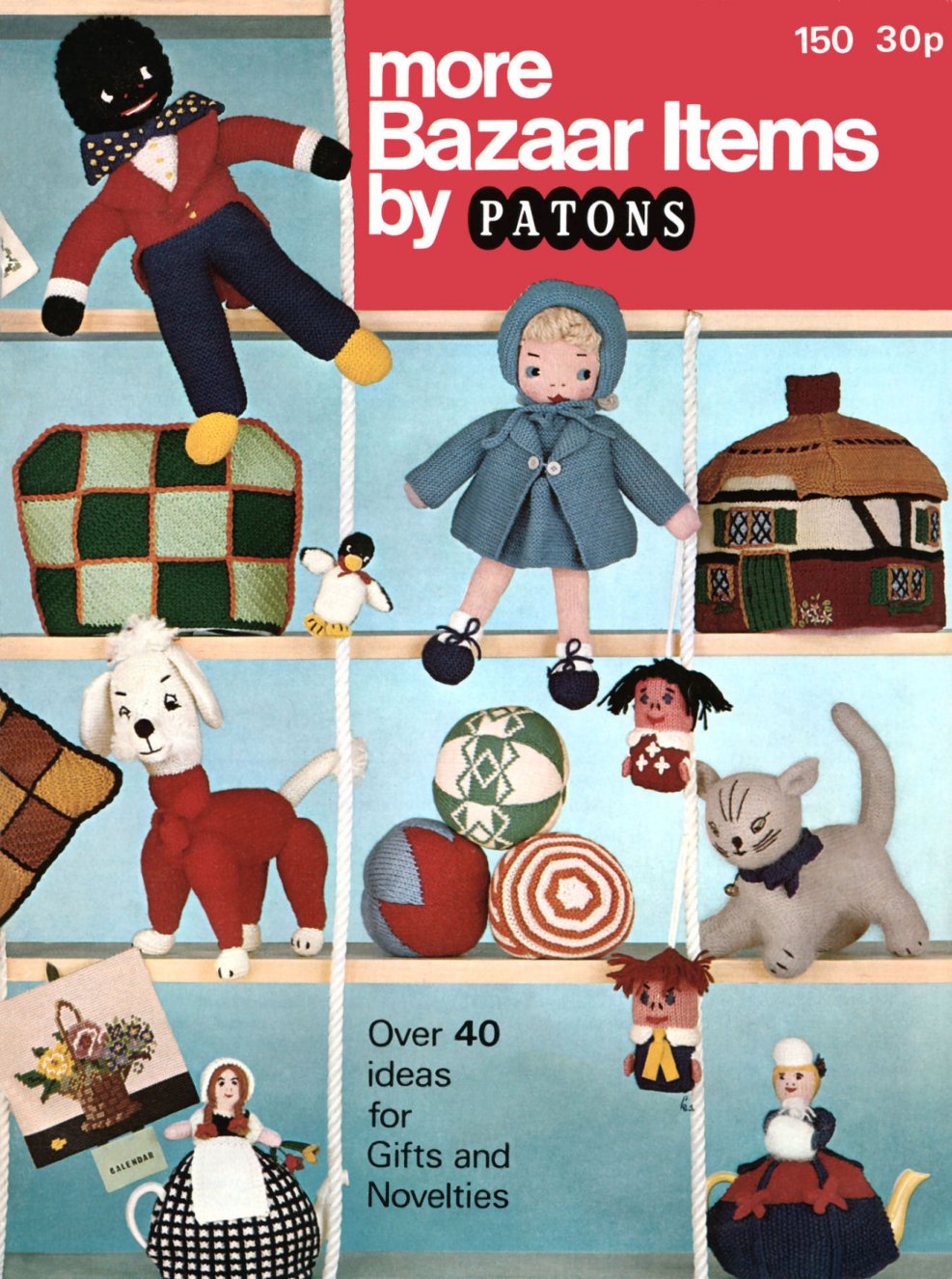 More Bazaar Items Vintage Knitting Crochet Embroidery Patterns Book