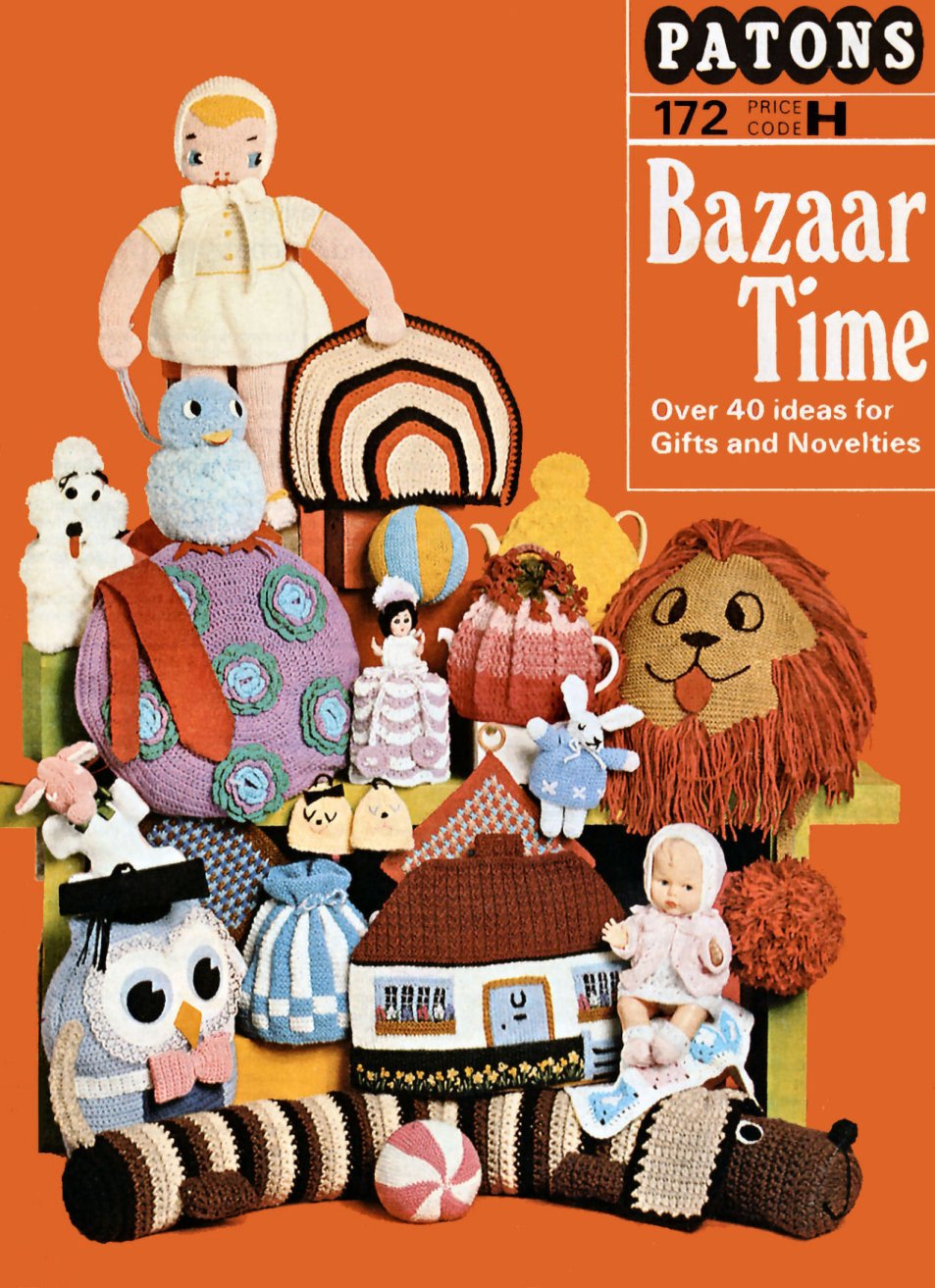 Bazaar Time Vintage Knitting Crochet Patterns Book