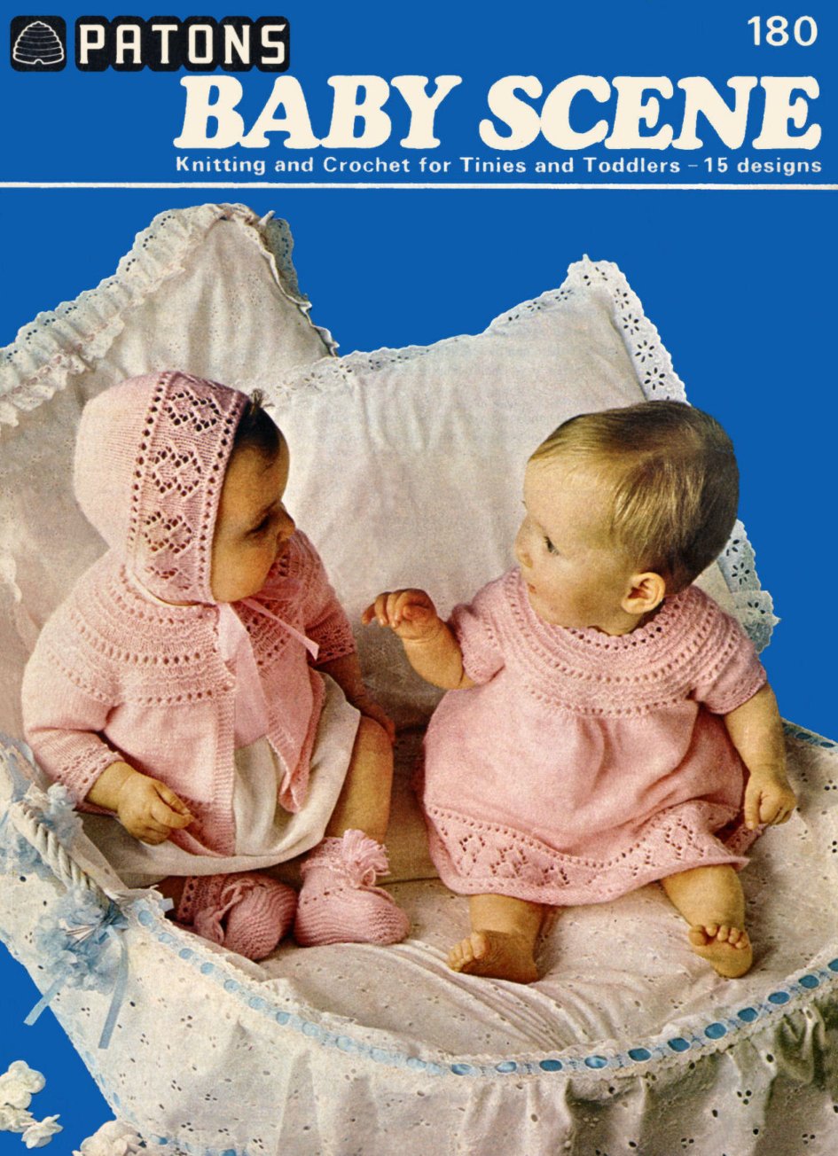 Baby Scene Vintage Knitting Crochet Patterns