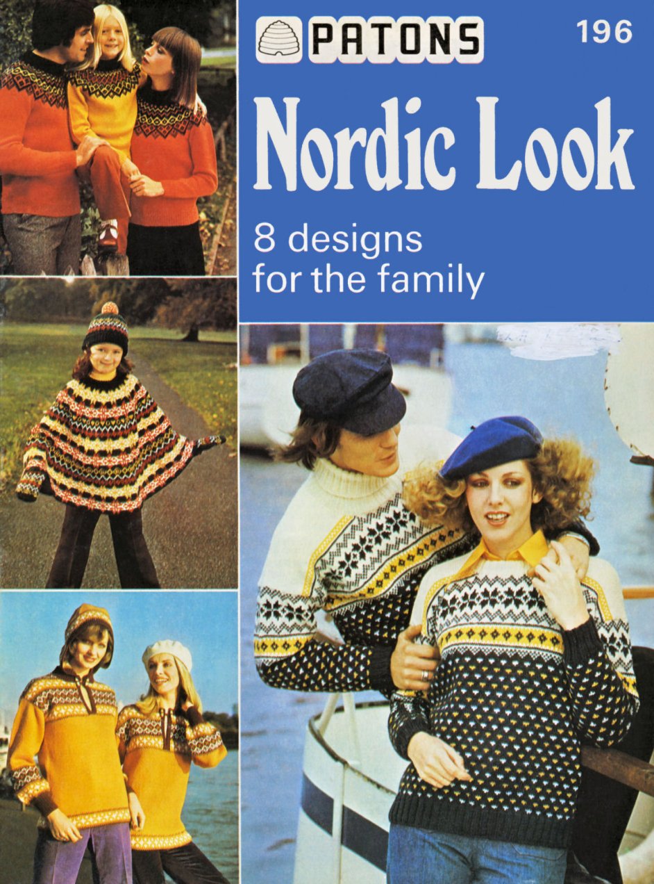 Nordic Look Vintage Knitting Patterns Book