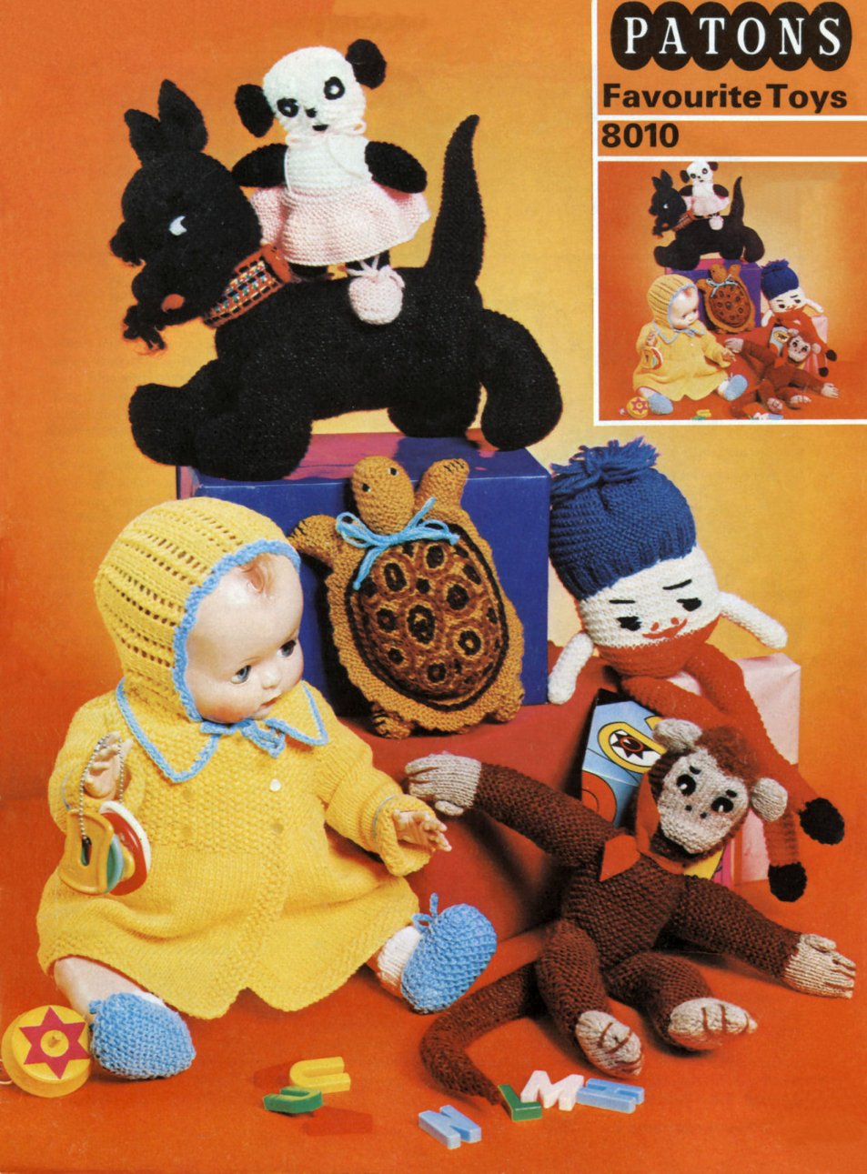 Favourite Toys Vintage Knitting Crochet Patterns Book