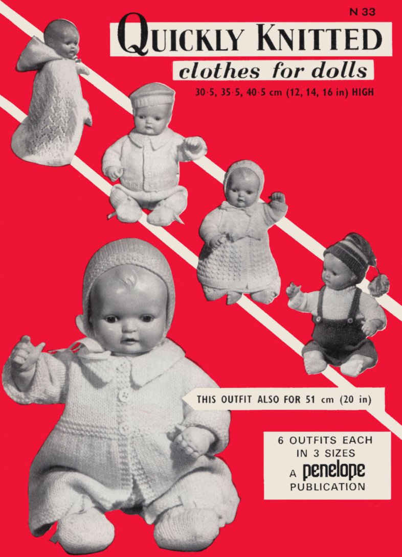 Quickly Knitted Clothes for Dolls Vintage Knitting Patterns