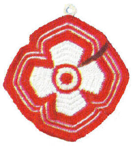 Petal Trivet or Pot Holder Crochet Pattern