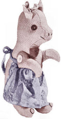 Pig with Apron Stuffed Toy Sewing Pattern