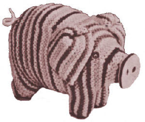 Pig Stuffed Toy Knitting Pattern