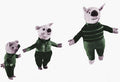 Pigs Stuffed Toys Crochet Pattern