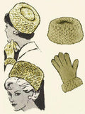Pillbox Hat & Gloves Knitting Pattern