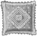 Pillow Antique Filet Crochet Pattern