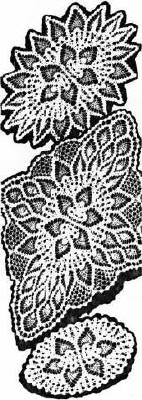 Oval Pineapple Doily in 3 Sizes Crochet Pattern